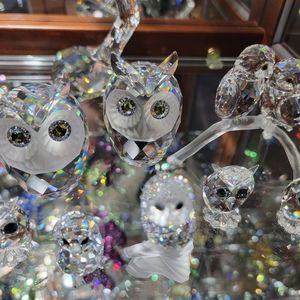 Swarovski Figurines 8 piece Owl Lot